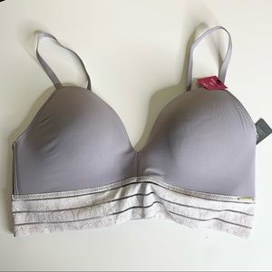 Vince Camuto Gray Wire Free Bra Bralette NWT